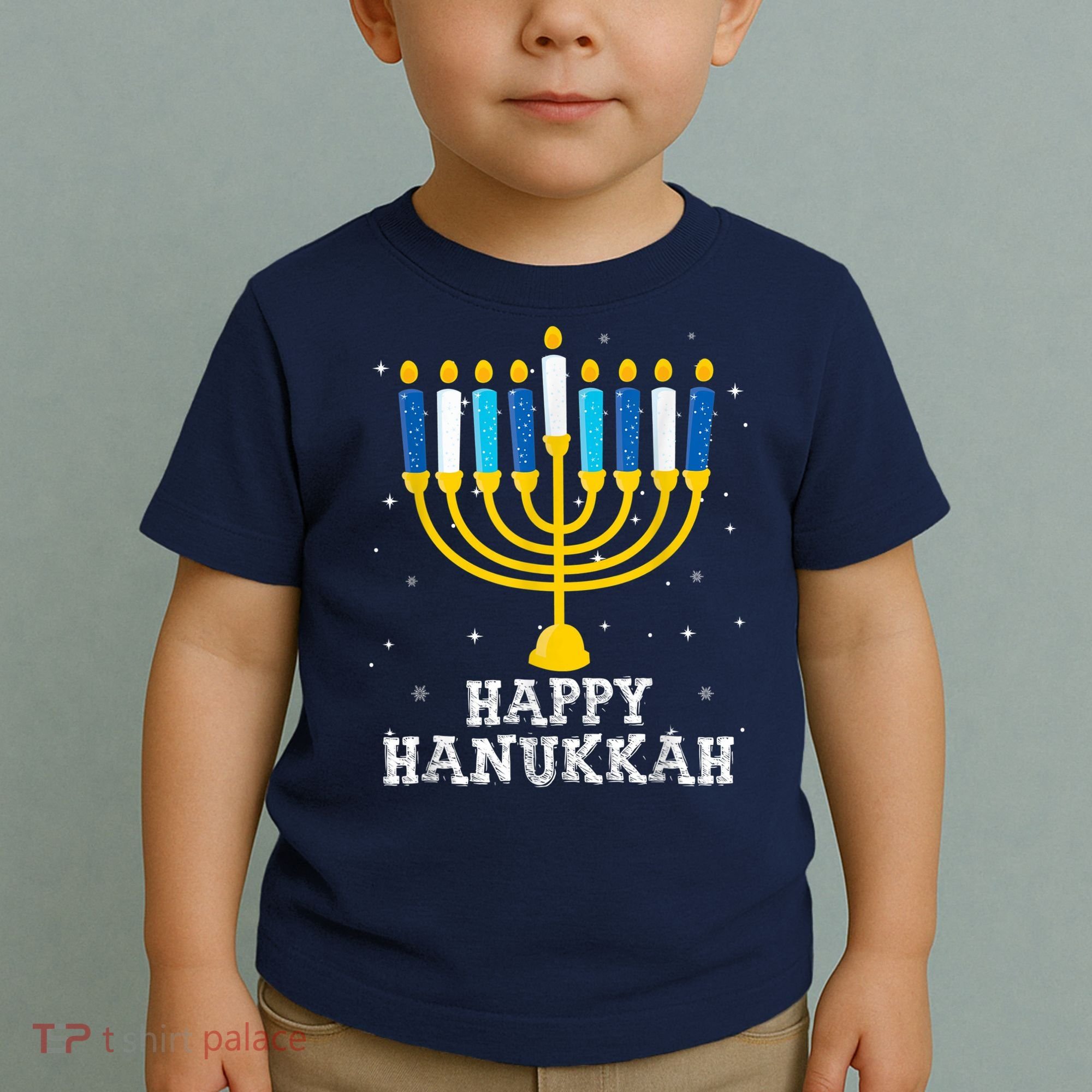 Hanukkah Menorah Happy Hanukkah Toddler T-Shirt
