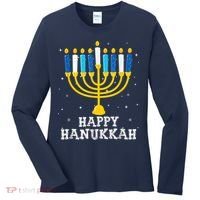 Hanukkah Menorah Happy Hanukkah Women's Long Sleeve Shirt thumb 0