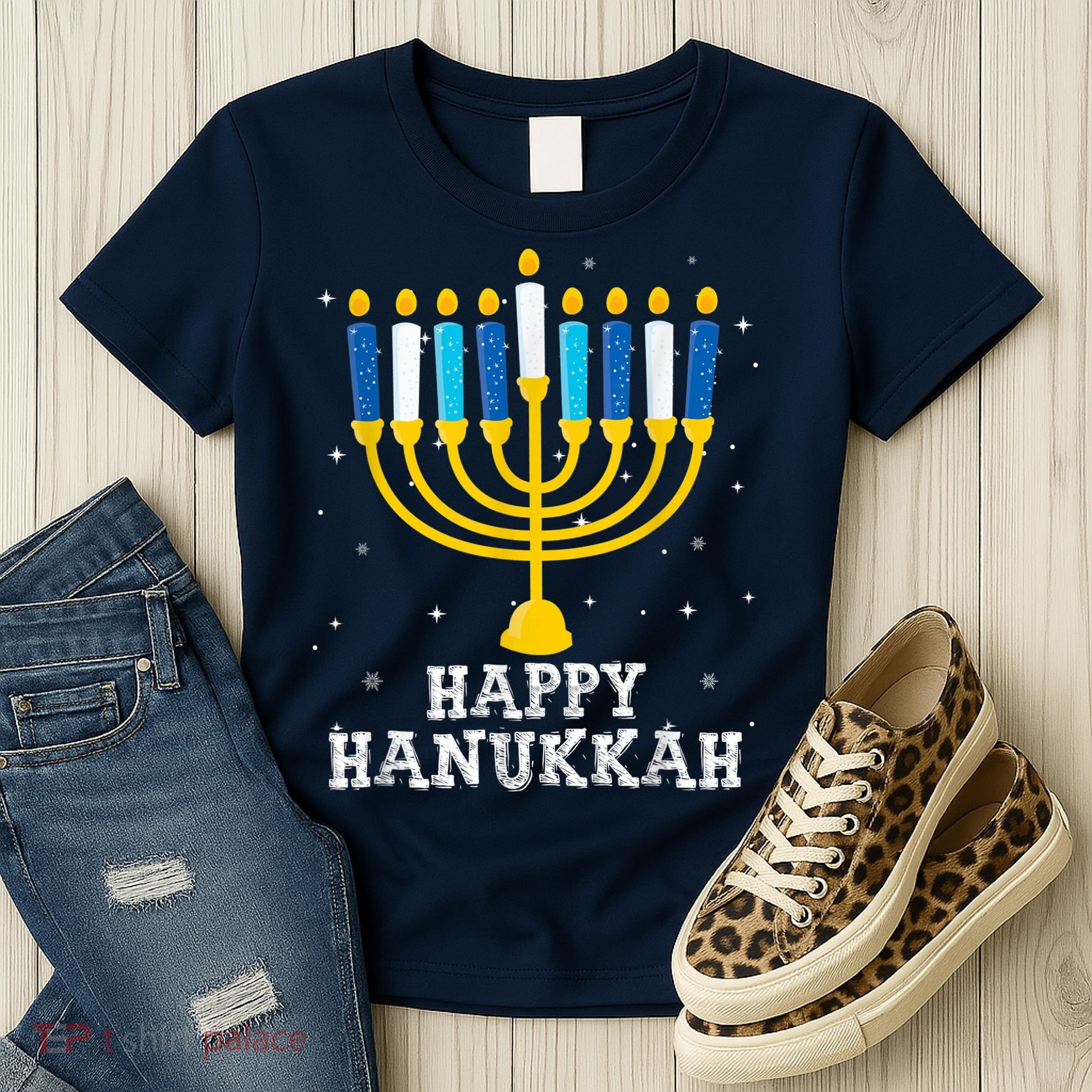 Hanukkah Menorah Happy Hanukkah Women's T-Shirt