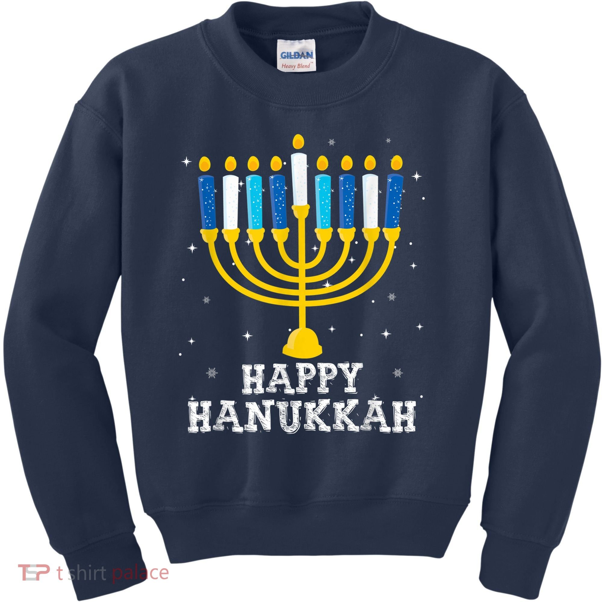Hanukkah Menorah Happy Hanukkah Kids Sweatshirt
