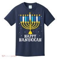 Hanukkah Menorah Happy Hanukkah Kids T-Shirt thumb 0