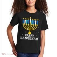 Hanukkah Menorah Happy Hanukkah Kids T-Shirt thumb 2