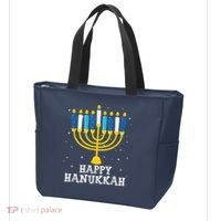 Hanukkah Menorah Happy Hanukkah Tote Bag thumb 3