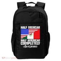 Half Mexican Half American Completely Awesome USA Mexico Backpack thumb 0