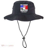 Half Mexican Half American Completely Awesome USA Mexico Bucket Hat thumb 0