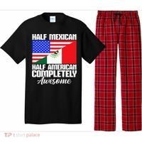 Half Mexican Half American Completely Awesome USA Mexico Pajama Set thumb 0