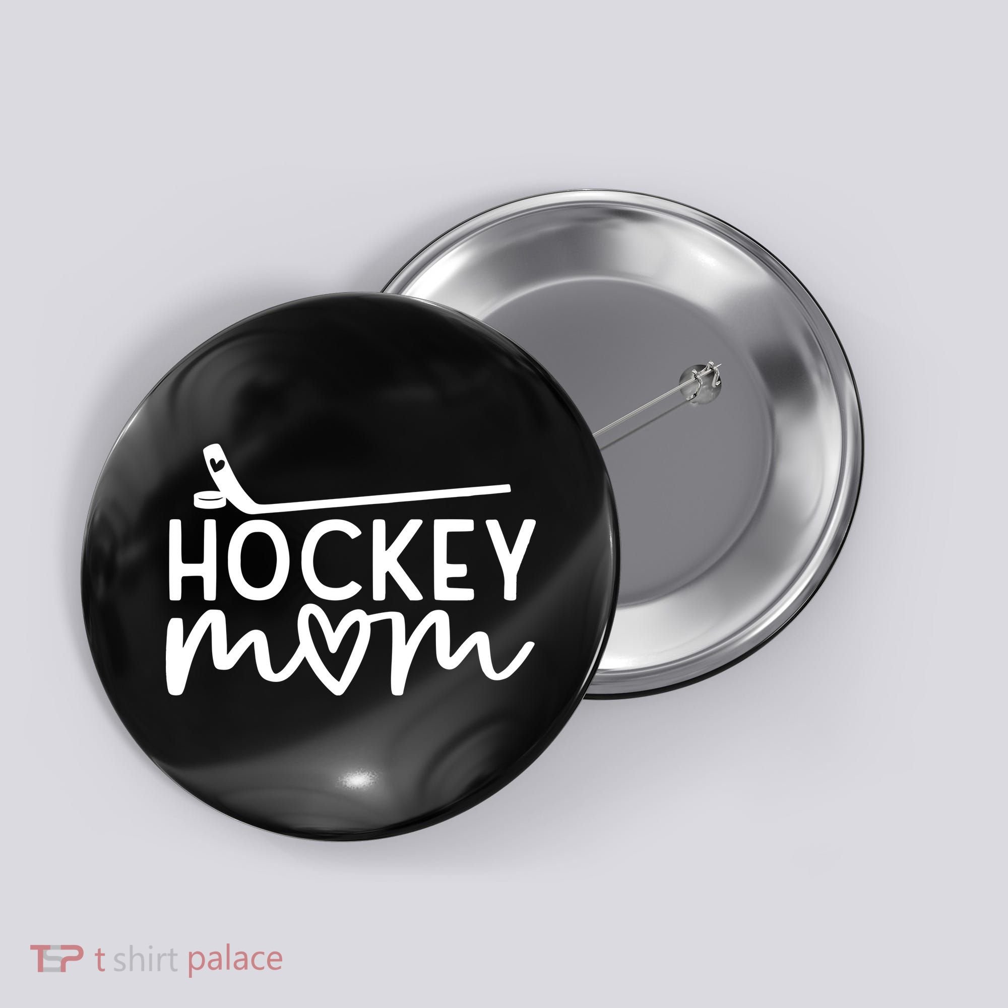Hockey Mom Button