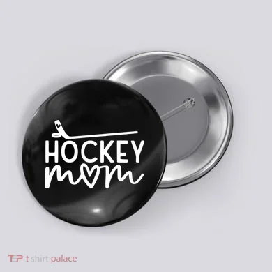 Hockey Mom Button