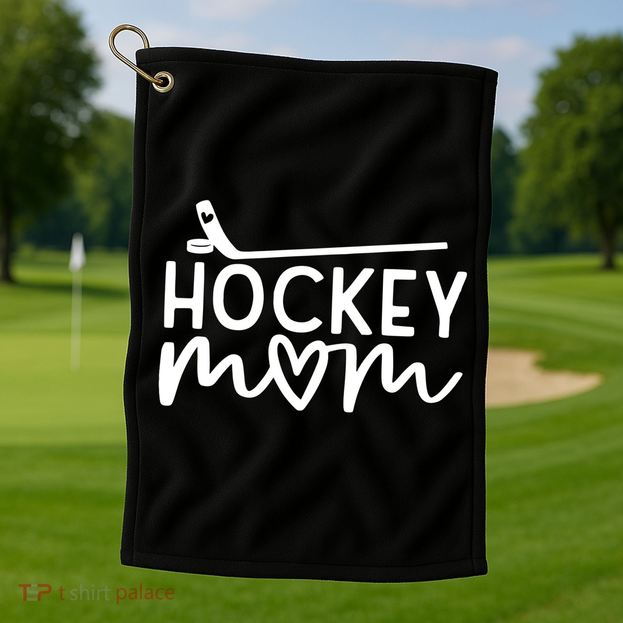Hockey Mom Golf Towel