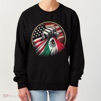 Half Mexican Half American Usa Flag Mexico America Women's Sweatshirt thumb 0