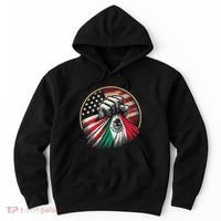 Half Mexican Half American Usa Flag Mexico America Hoodie thumb 0