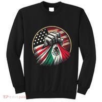 Half Mexican Half American Usa Flag Mexico America Sweatshirt thumb 0