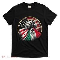 Half Mexican Half American Usa Flag Mexico America T-Shirt thumb 0