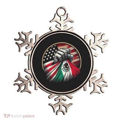 Half Mexican Half American Usa Flag Mexico America Ornament