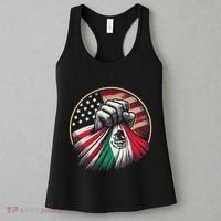 Half Mexican Half American Usa Flag Mexico America Women's Tank Top thumb 3
