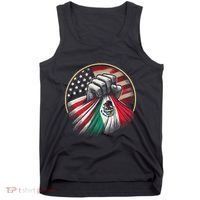 Half Mexican Half American Usa Flag Mexico America Tank Top thumb 0