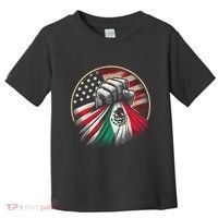 Half Mexican Half American Usa Flag Mexico America Toddler T-Shirt thumb 0