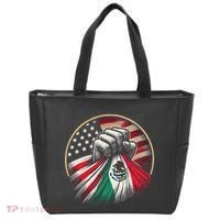 Half Mexican Half American Usa Flag Mexico America Tote Bag thumb 0
