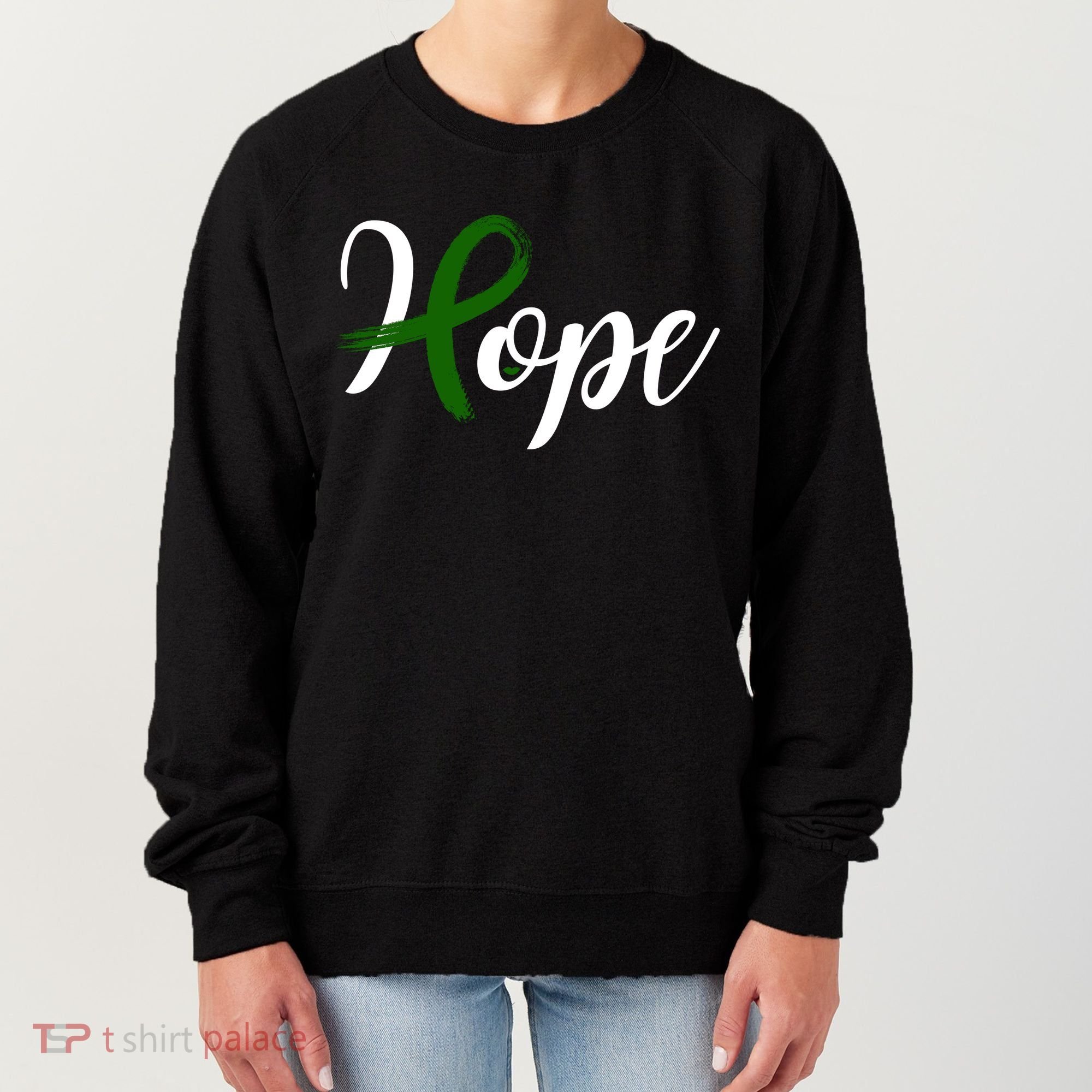 Hope Mental Health Awareness Ribbon Women's Sweatshirt