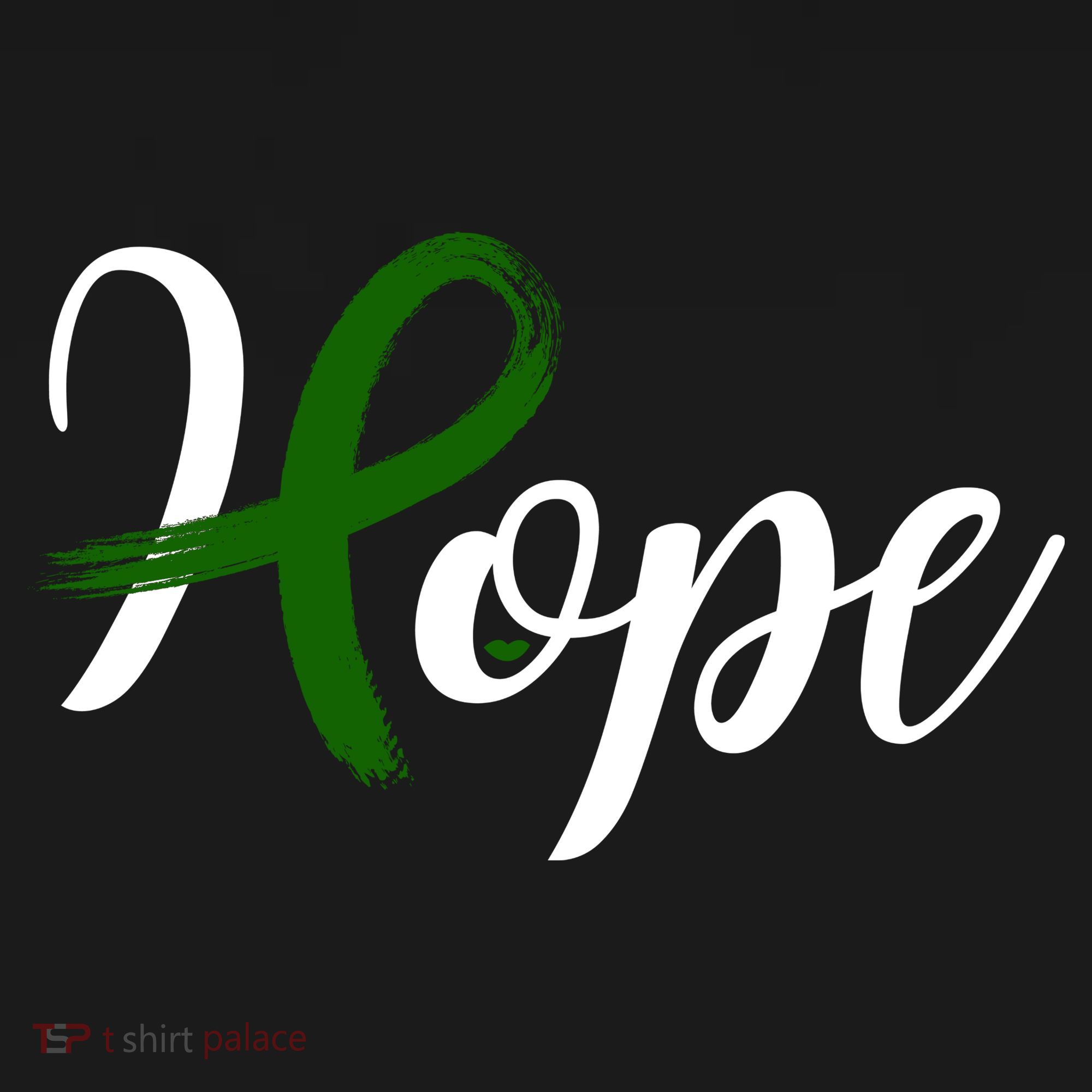Hope Mental Health Awareness Ribbon Coaster