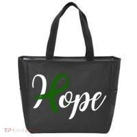Hope Mental Health Awareness Ribbon Tote Bag thumb 0