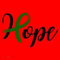 Hope Mental Health Awareness Ribbon Santa Hat thumb 1