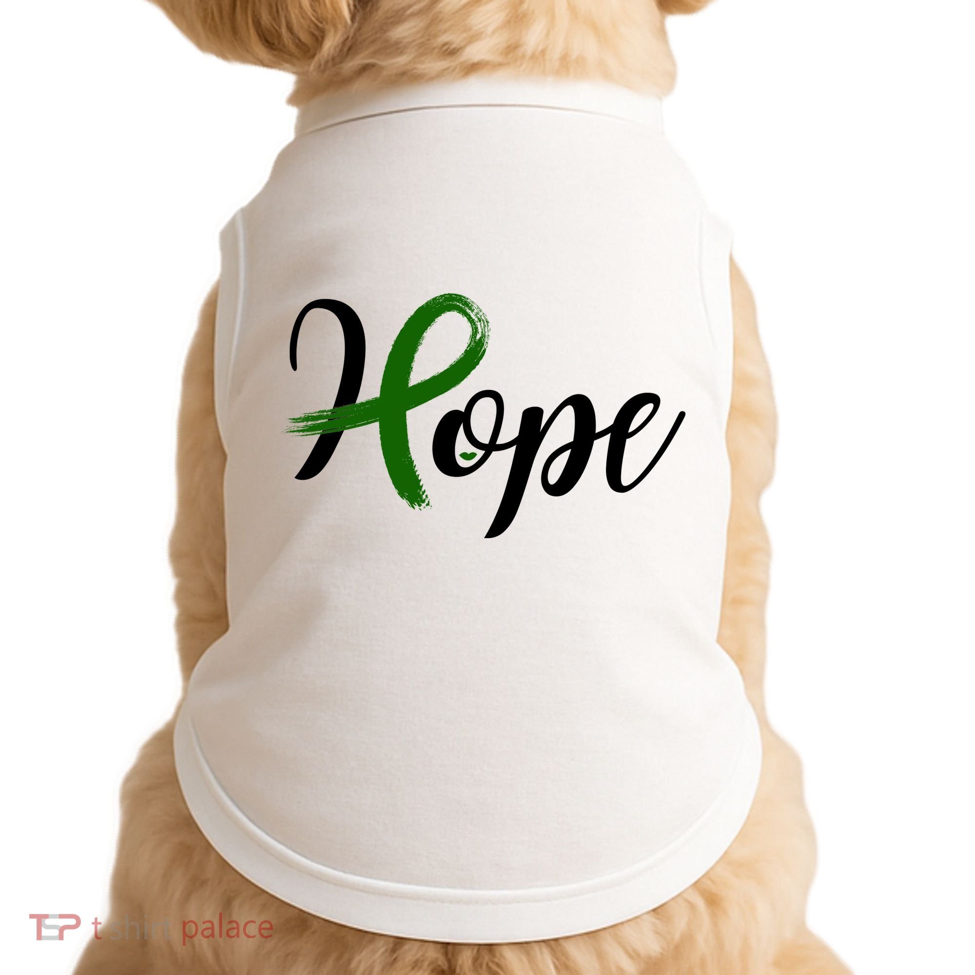 Hope Mental Health Awareness Ribbon Doggie Tank