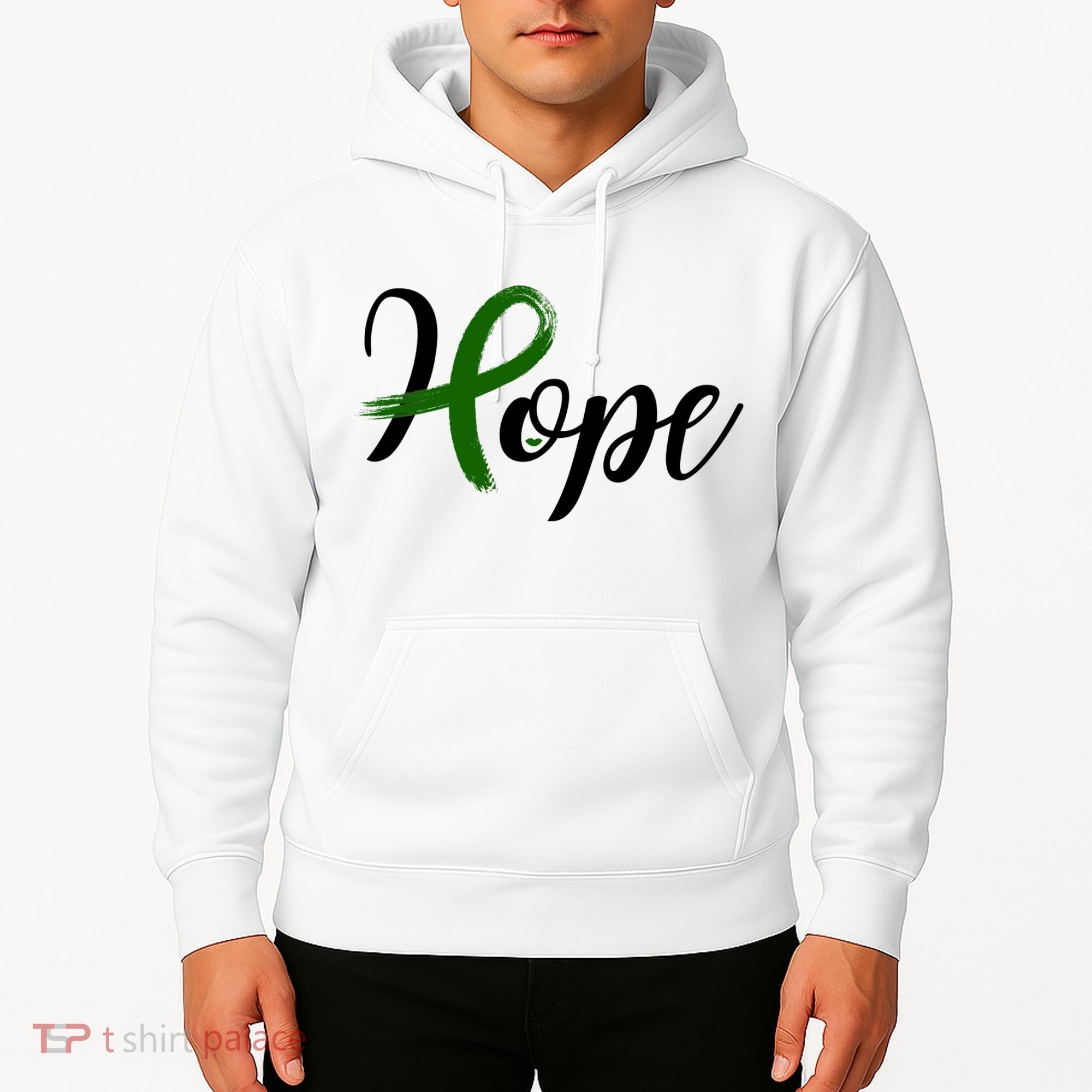 Hope Mental Health Awareness Ribbon Hoodie