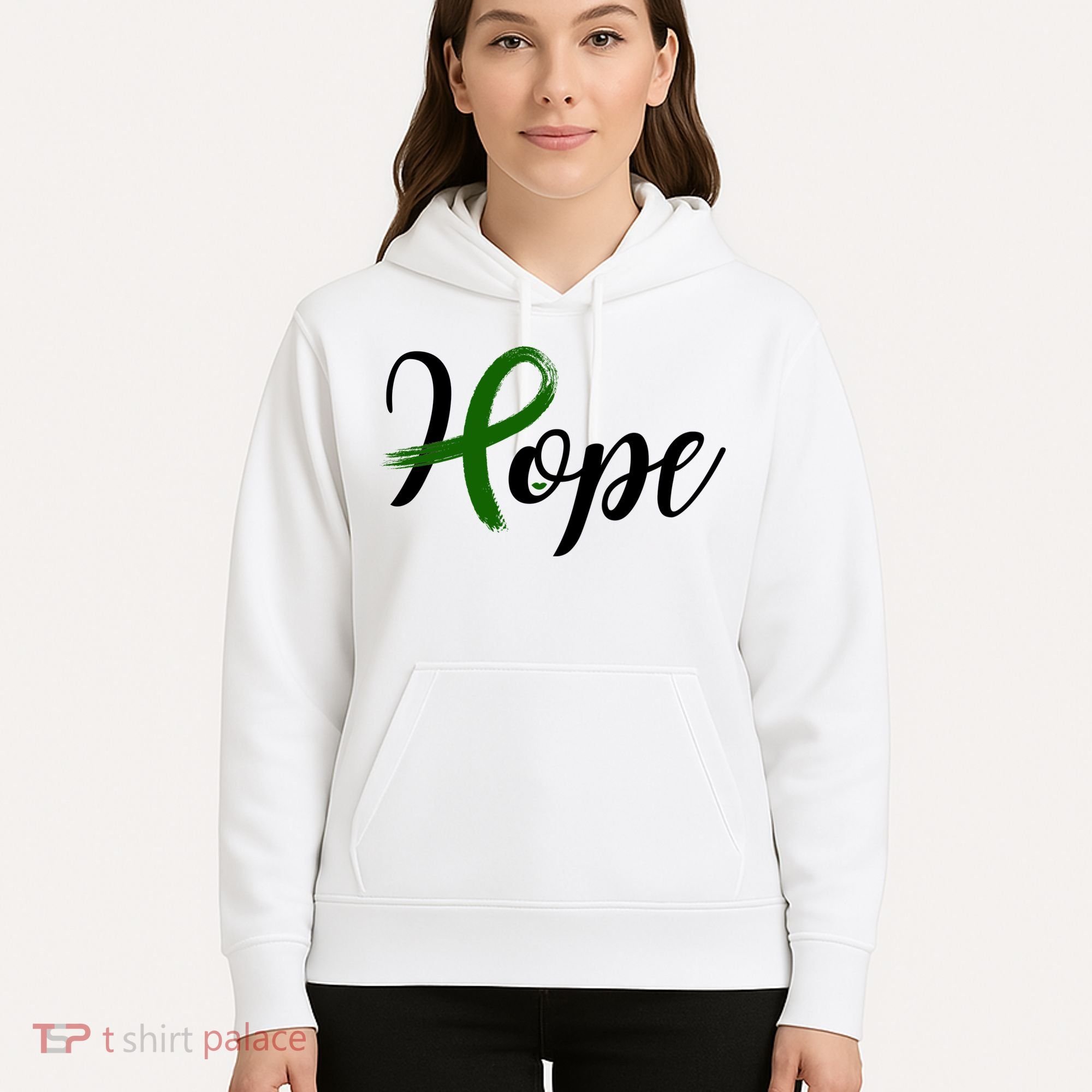 Hope Mental Health Awareness Ribbon Hoodie