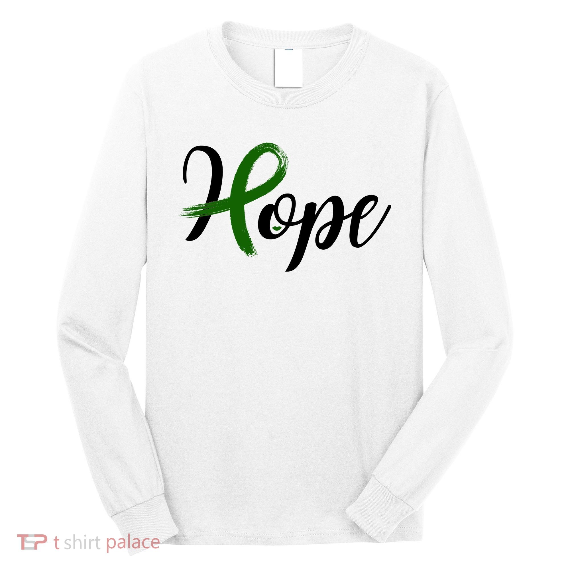 Hope Mental Health Awareness Ribbon Long Sleeve Shirt