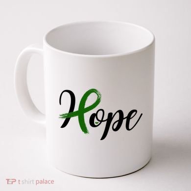 Hope Mental Health Awareness Ribbon Coffee Mug