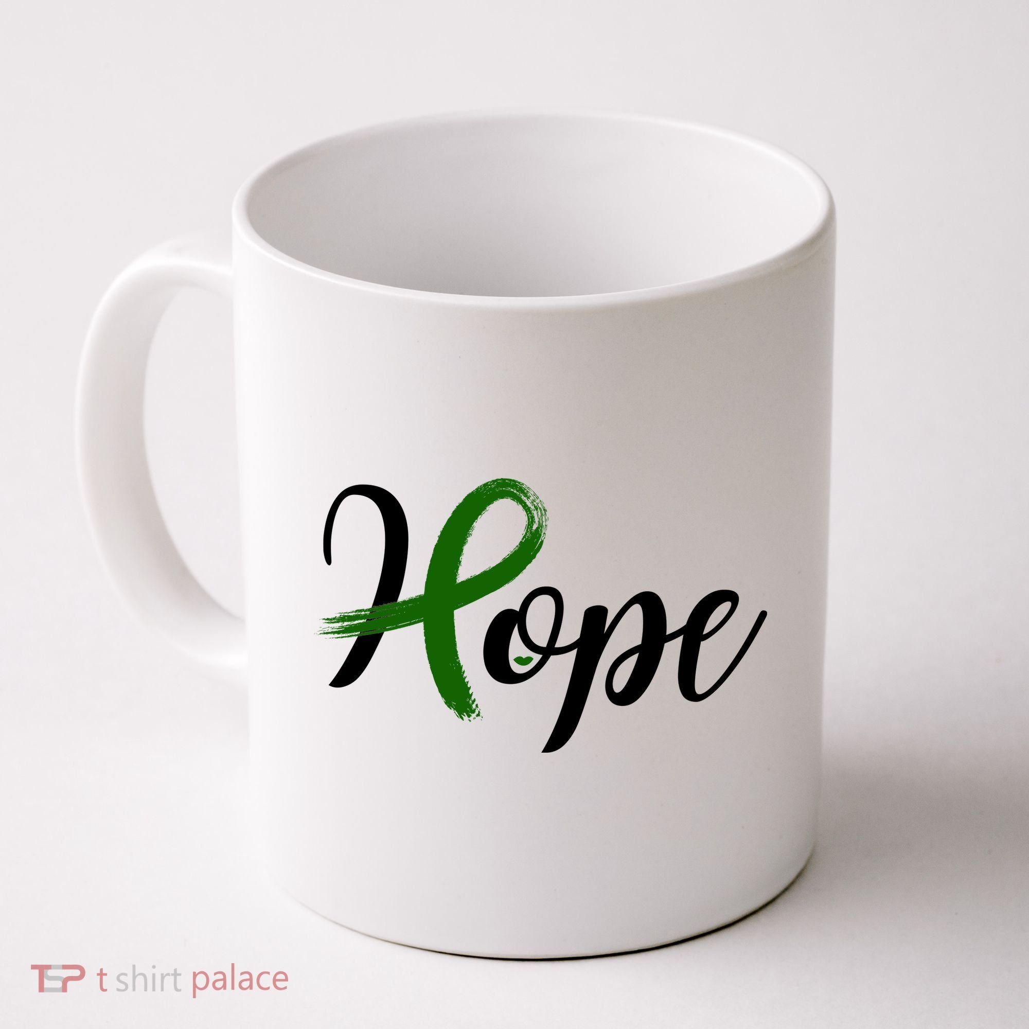 Hope Mental Health Awareness Ribbon Coffee Mug