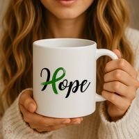 Hope Mental Health Awareness Ribbon Coffee Mug thumb 3