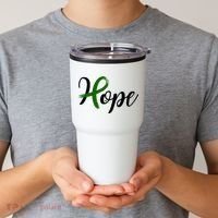 Hope Mental Health Awareness Ribbon Tumbler thumb 2