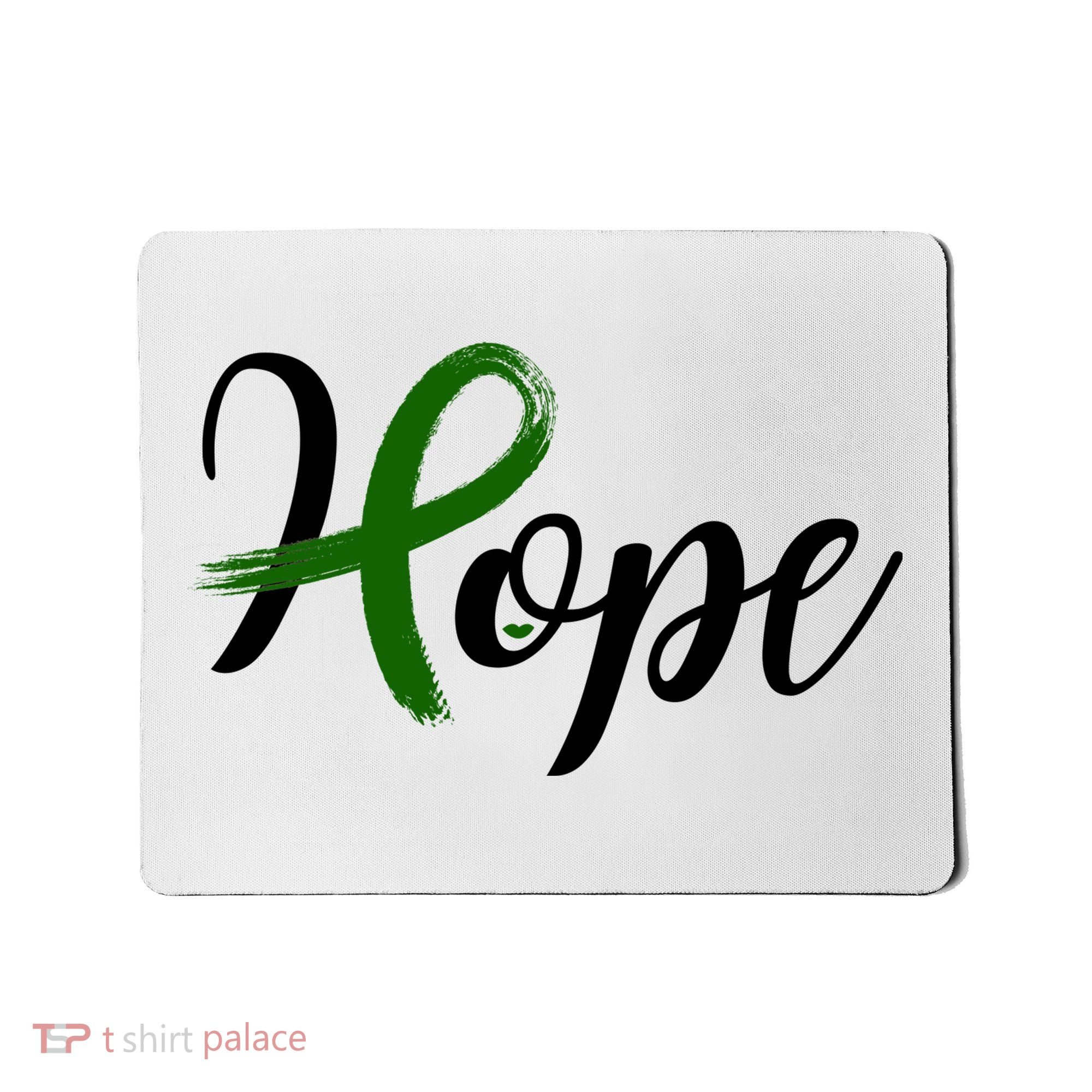 Hope Mental Health Awareness Ribbon Mousepad