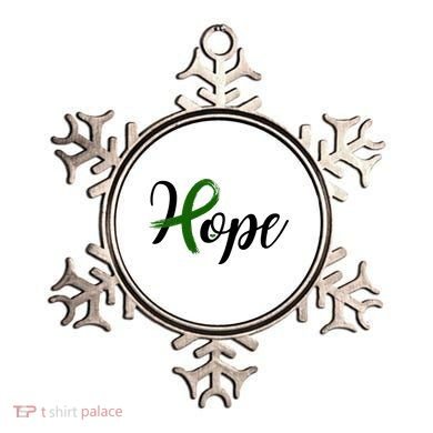 Hope Mental Health Awareness Ribbon Ornament