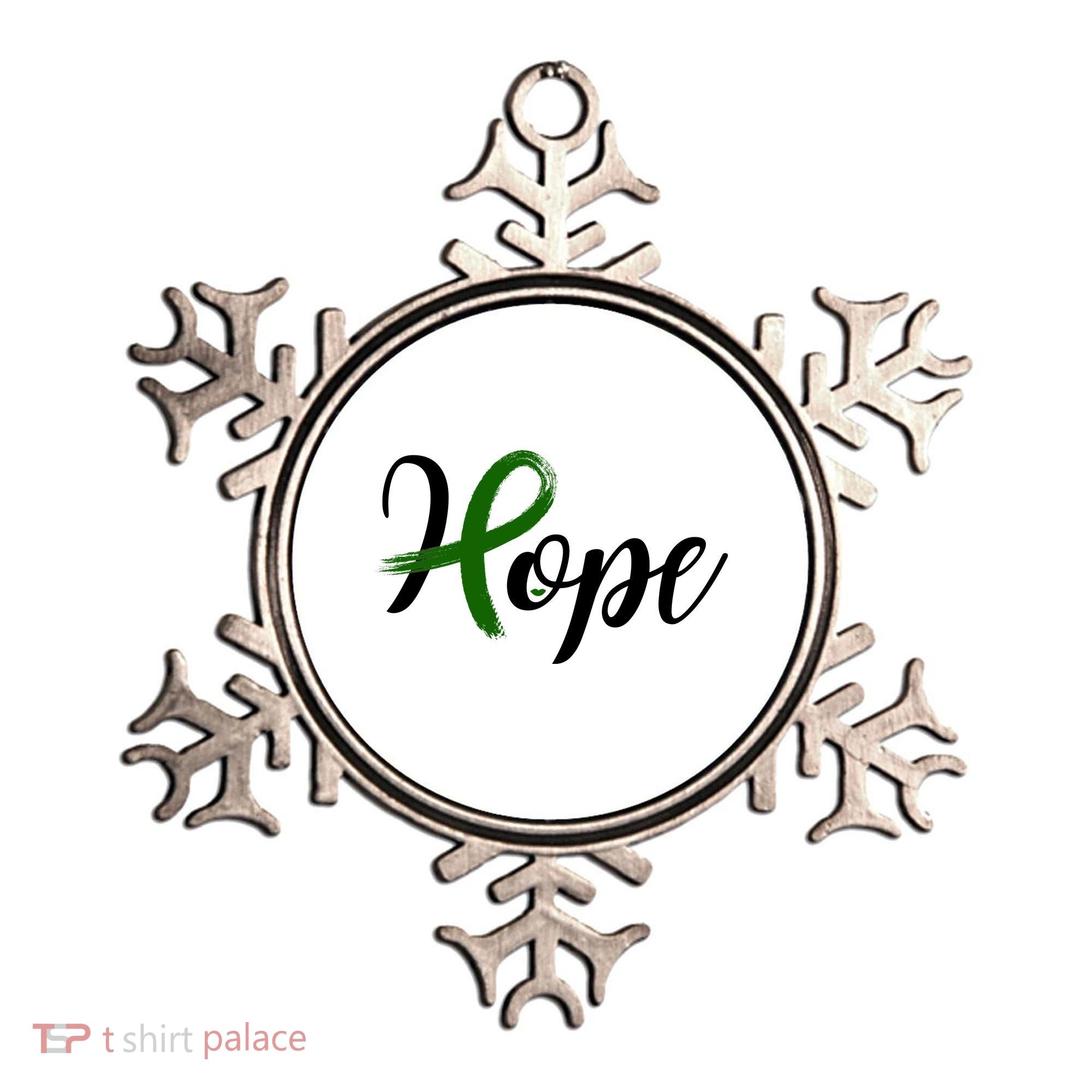 Hope Mental Health Awareness Ribbon Ornament