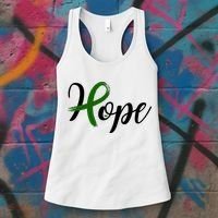Hope Mental Health Awareness Ribbon Women's Tank Top thumb 3