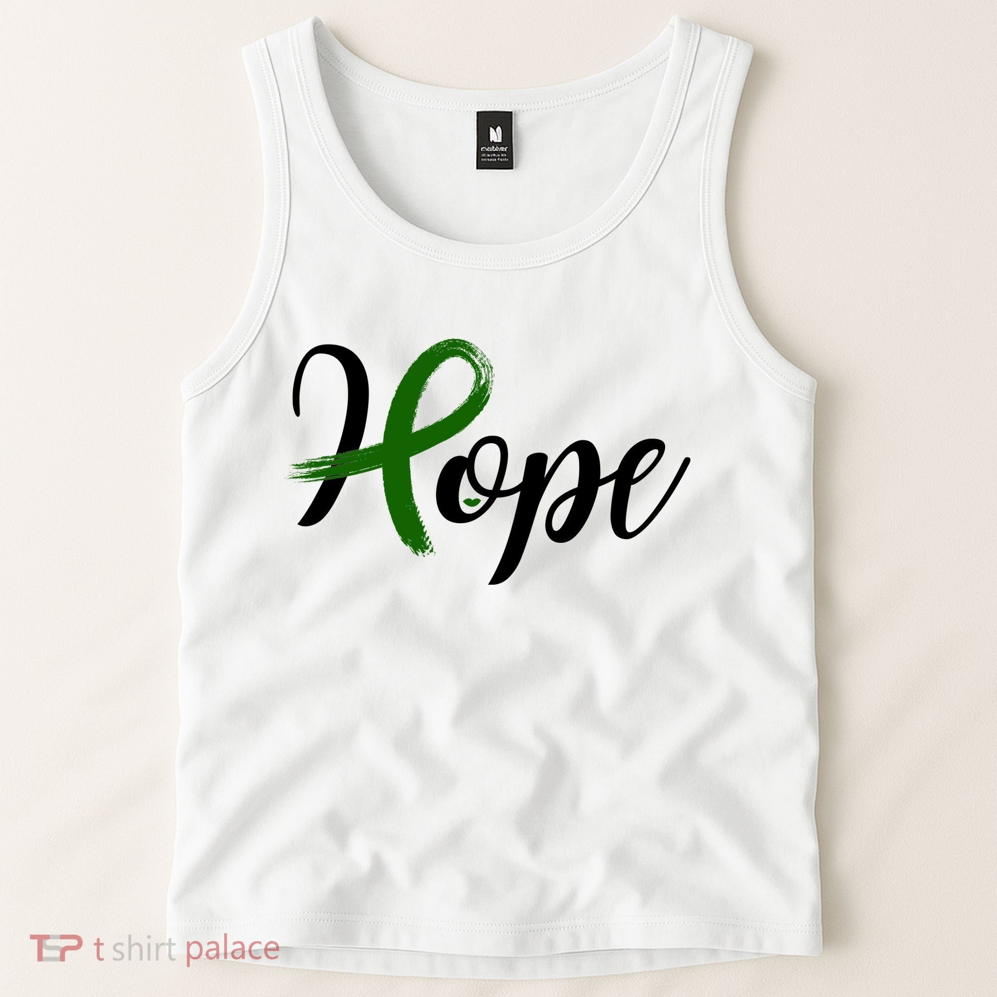 Hope Mental Health Awareness Ribbon Tank Top