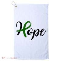 Hope Mental Health Awareness Ribbon Golf Towel thumb 0