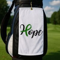 Hope Mental Health Awareness Ribbon Golf Towel thumb 2