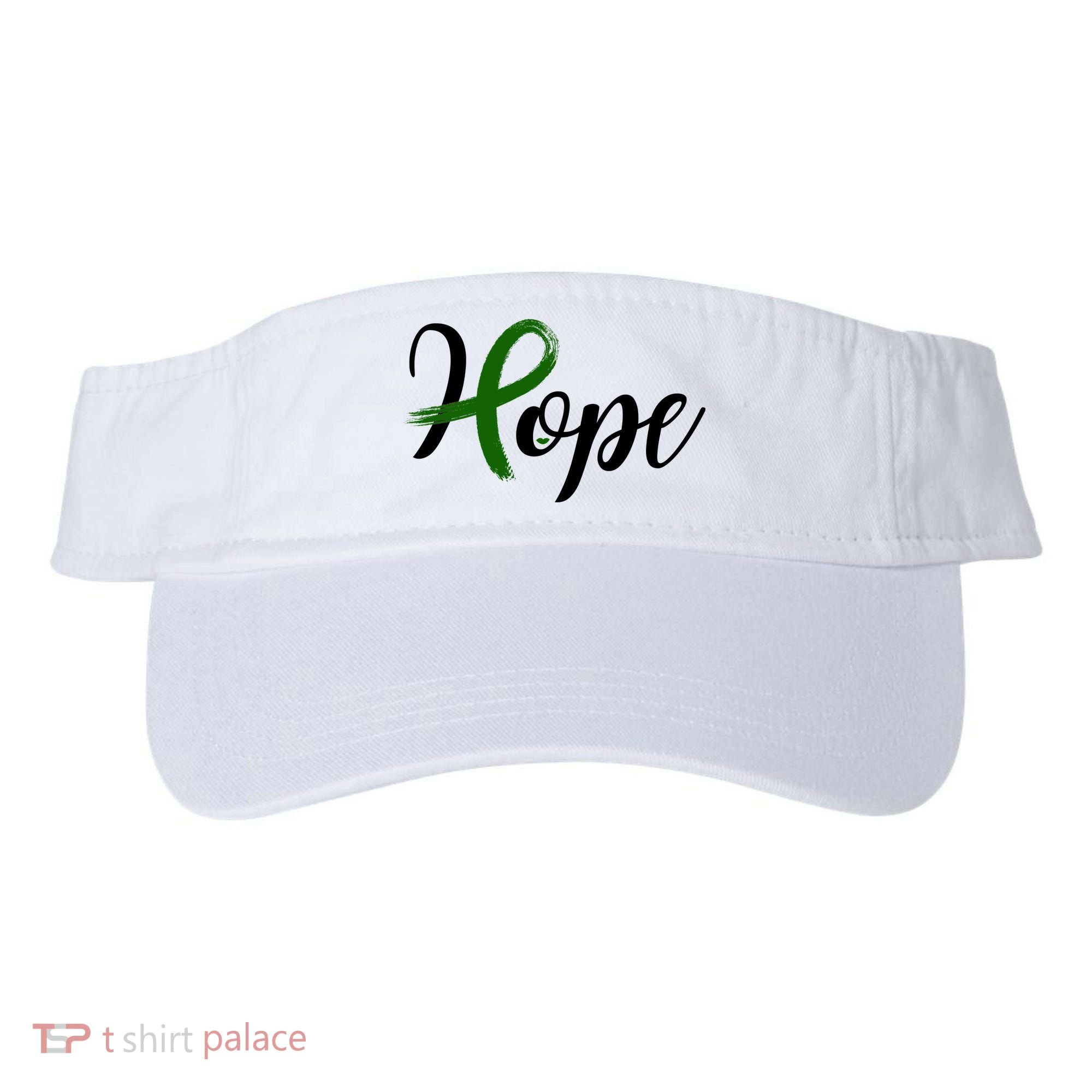 Hope Mental Health Awareness Ribbon Visor