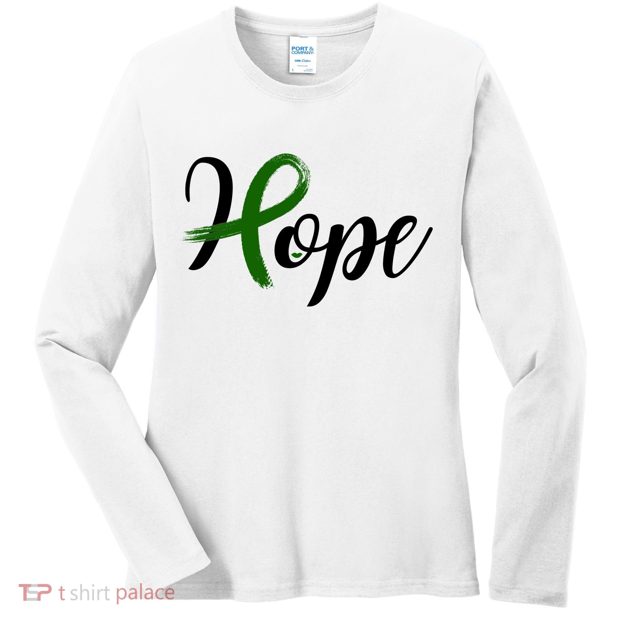 Hope Mental Health Awareness Ribbon Women's Long Sleeve Shirt