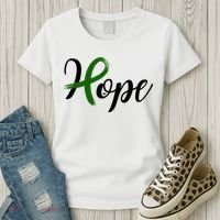 Hope Mental Health Awareness Ribbon Women's T-Shirt thumb 3