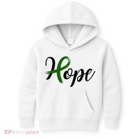 Hope Mental Health Awareness Ribbon Kids Hoodie thumb 0