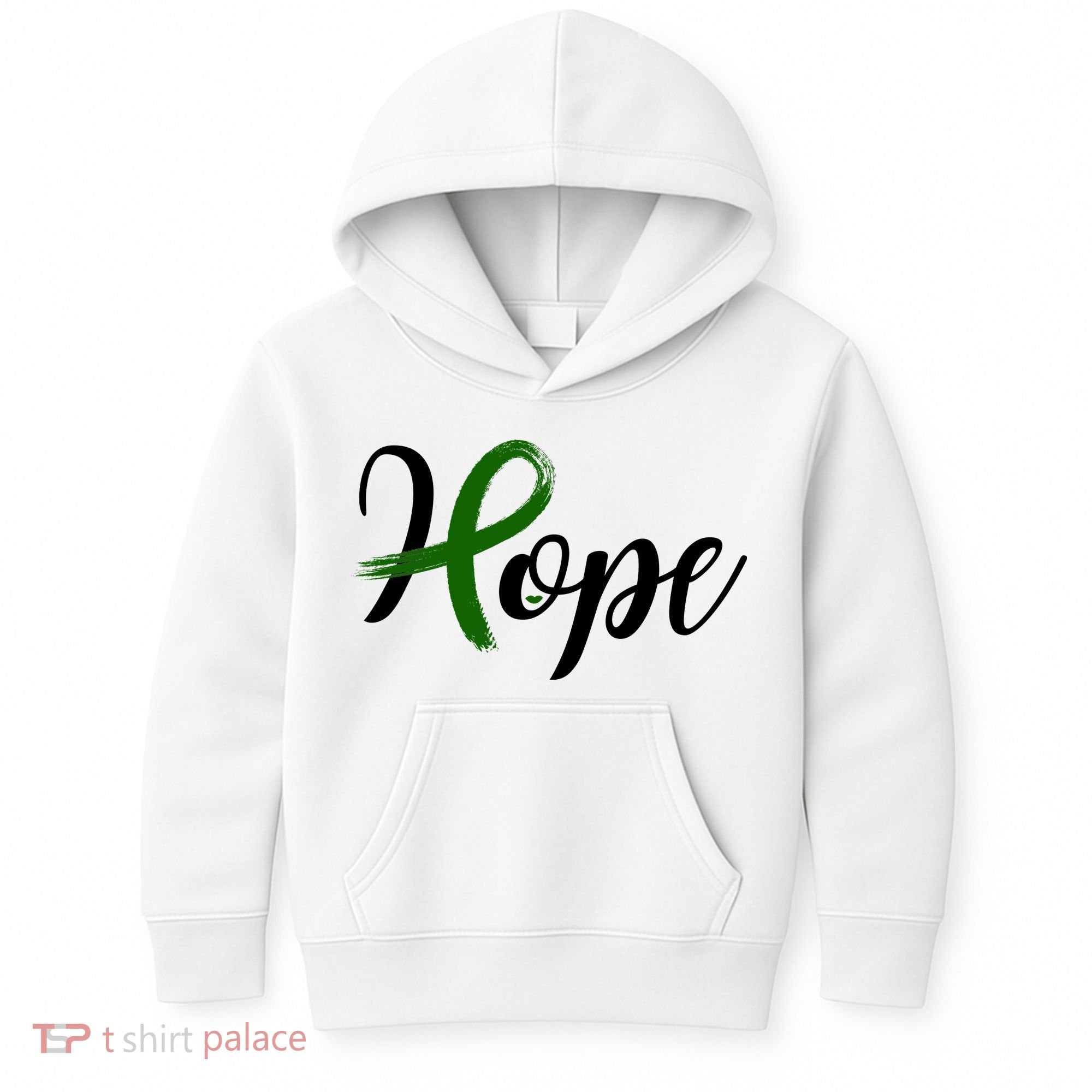Hope Mental Health Awareness Ribbon Kids Hoodie