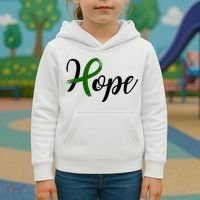 Hope Mental Health Awareness Ribbon Kids Hoodie thumb 3