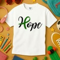 Hope Mental Health Awareness Ribbon Kids T-Shirt thumb 3