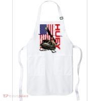 Huey Military Helicopter Airplane American Flag Apron thumb 0