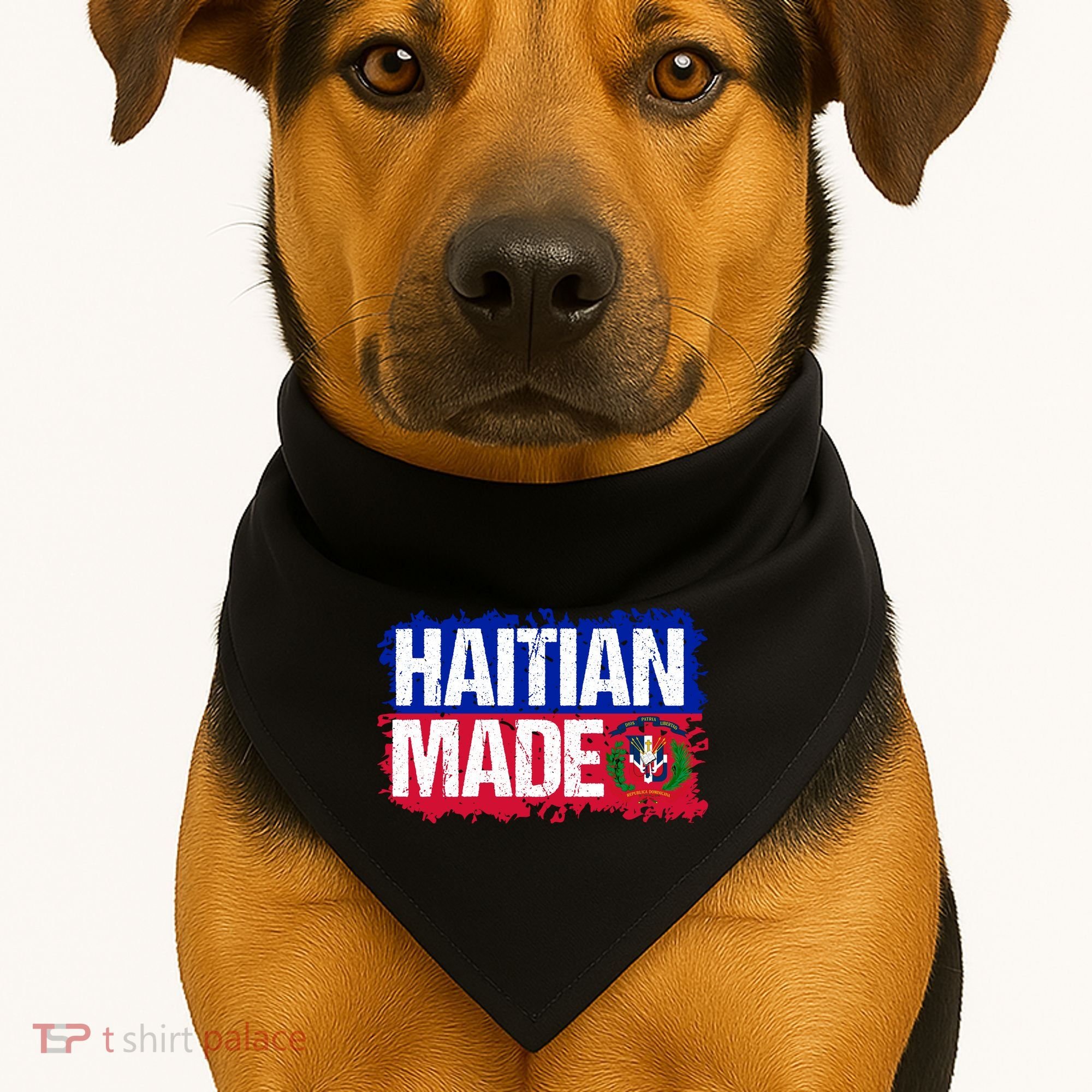 Haitian Made Haiti Pride T USA-Made Doggie Bandana